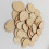 Egg Shape Wood Crafts Lime Wood 100pcs 1.2x0.9x0.1in 7