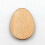 Egg Shape Wood Crafts Lime Wood 100pcs 1.2x0.9x0.1in 9