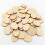 Egg Shape Wood Crafts Lime Wood 100pcs 1.2x0.9x0.1in 2