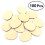 Egg Shape Wood Crafts Lime Wood 100pcs 1.2x0.9x0.1in 1