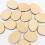 Egg Shape Wood Crafts Lime Wood 100pcs 1.2x0.9x0.1in 10