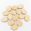 Egg Shape Wood Crafts Lime Wood 100pcs 1.2x0.9x0.1in 5