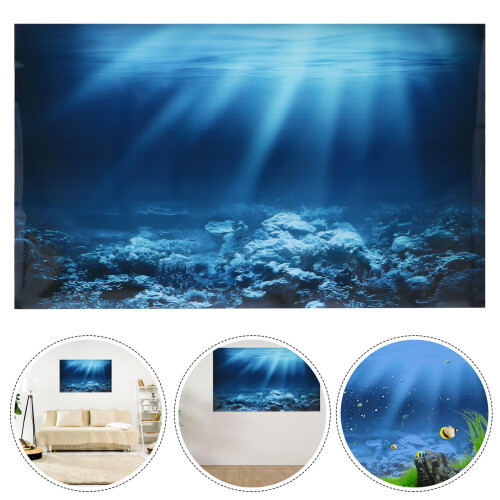 Fish Tank Background Sticker 3d Thicken Film 1