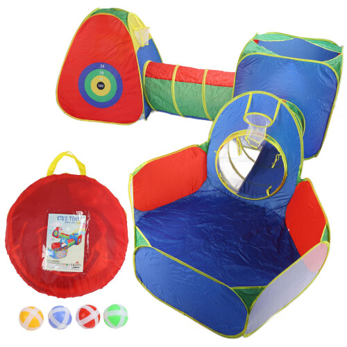 5 in 1 Kids Play Tent Set Portable Foldable