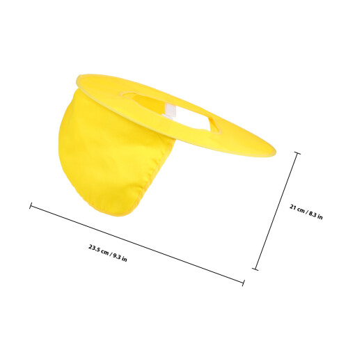 Gelber Hartschalen-Sonnenschutz Mit Nackenschutz Polyester 1