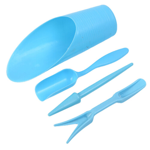 1Set Durable Blue Plastic Garden Set for Succulent Care