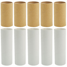 Cardboard Tube Natural Brown 20pcs 3.9x1.6in