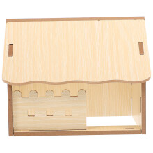 1Houten Hamsterhuisje Met Speelplaats En Comfort