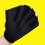 1Pair Black Swimming Gloves with Webbed Design Adjustable Wrist Strap 10