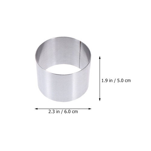 6pcs metal round cake mold ring for cookies biscuits mousse 1