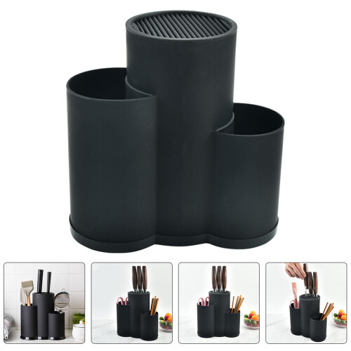 PP Keuken Cutter Houder Zwart, Functionele Opbergrek 2
