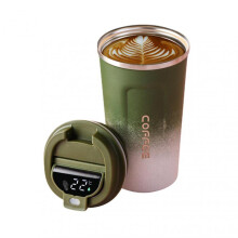 (380ml,H)Stainless Steel Car Thermal Cup Reusable Leakproof Coffee Cup Presents for Birthday