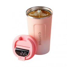 (380ml,I)Stainless Steel Car Thermal Cup Reusable Leakproof Coffee Cup Presents for Birthday