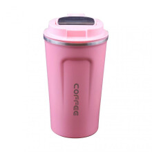 (380ml,E)Stainless Steel Car Thermal Cup Reusable Leakproof Coffee Cup Presents for Birthday