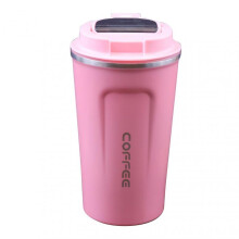 (510ml,E)Stainless Steel Car Thermal Cup Reusable Leakproof Coffee Cup Presents for Birthday
