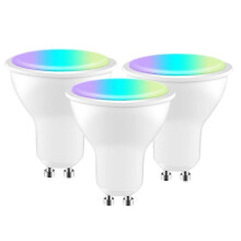 3pcs Tuya GU10 Smart LED Light Bulb LED RGB+CCT 4W dimmable Lamp Alexa Google Home