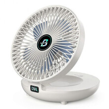 (ordinary plug,Cream)Hanging/Desk Fan,Home Mini Ceiling Fan,1200 mAh Battery,Foldable Save Space,3 Speeds Strong Wind,Summer Quiet Cooler for Room