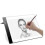 A5 LED Drawing Board - Light Table/Light Pad Portable White (No Dimming) 1