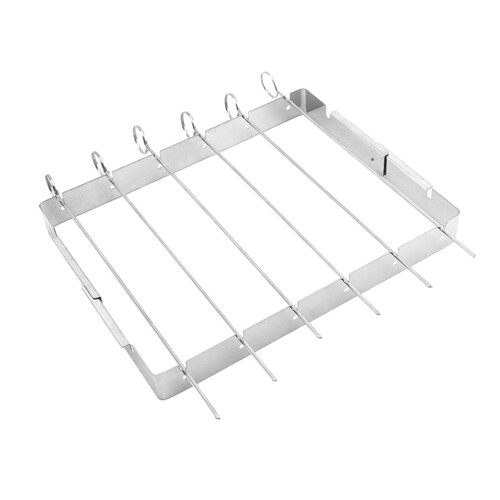 1pack Easy To Clean Silver Rectangular Grill For Outdoor Use