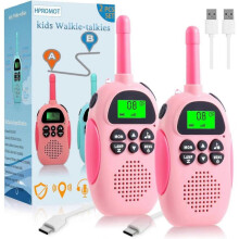 2-pack rechargeable kids walkie talkies