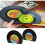 2 pcs Record-shaped Bookends Black Stable Non-slip Base Vintage 5
