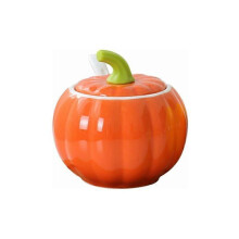 Spice Jars Pumpkin Spice Jars Spice Jars with Spoon Lids and Stand (orange)