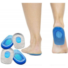 2 Pairs Silicone Gel Heel Cups Heel Support Pads Cushions for Plantar Fasciitis Heel Pain, for Sore Heel Pain, Bone Spur