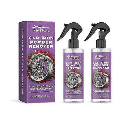 (2PCS)1-3x Wheel Rust Spray, Wheel Rust Spray Rim Rust Polishing Clean Wheel Rust Remover