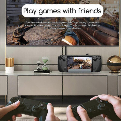 (Grey)Docking Station For SteamDeck Plug Play Multifunctional Docking Station for Phones 2