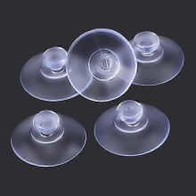 20 pcs 20 mm Mushroom Shaped Transparent Suction Cups Parking Card Glass