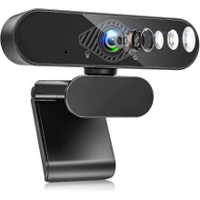 Webcam with Microphone, 1080P HD Webcam with 120 Field of View, Exposure Correction and Rotating Clip for Live Streaming, Video Calls,