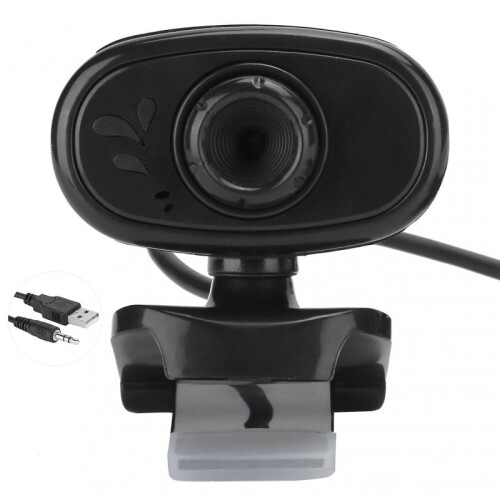 USB Webcam HD PC Desktop Camera with Microphone DriveFree Video Conferencing