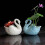 Ceramic Swan Ornament Wedding Gift Handmade Gift 2