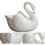 Ceramic Swan Ornament Wedding Gift Handmade Gift 3