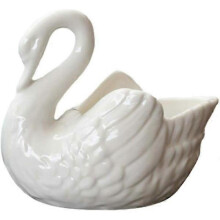 Ceramic Swan Ornament Wedding Gift Handmade Gift