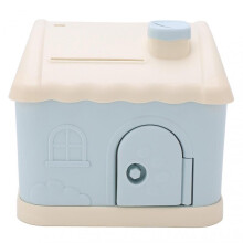 House Piggy Bank Cute House Openable Door with Key Economic Awareness Portable Develop Saving Habit Coin Bank