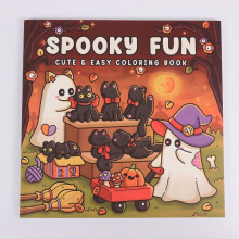 Spooky Fun Coloring Book for Adults and Teens Featuring Cute Creepy Characters in Fun and Cozy Moments for Relaxation and Stres