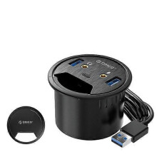 High Quality USB C HUB 3.0 Desk Desktop Grommet with Port Type Reader Mount Adapter Splitter