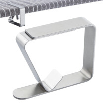 Tablecloth Holder Clips, Stainless Steel Tablecloth Clamps for Outdoor Picnics, Flexible Tablecloth Fasteners, Adjustable Size