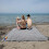 (B)Outdoor Picnic Blanket with PU Handle Waterproof Rectangular Square Foldable Beach Tote Mat for Camping Hiking 3