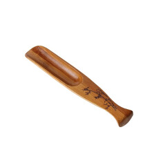 Teaspoon Kung Fu Tea Spoon 16.5cm Brown Tea Spatula for Loose Leaf Tea and Tea Leaves Measurement