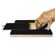 Scratching Board for Dogs, Wooden Non-Slip Claw Grinder with Snack Box, Extendable Pet Scratcher for Nail Care
