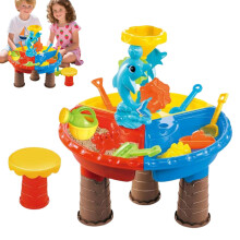 Wasserset im Freien - Interaktiver Sandtisch, Kreatives Lernspielzeug für Kinder, Bildungsaktivität für Vorschule, langlebige Strandspielstation