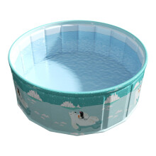 Collapsible Swimming Pool, Non-Inflatable Foldable Kids Pool - Waterproof Outdoor Play Area for Toddlers, Adults, Dogs