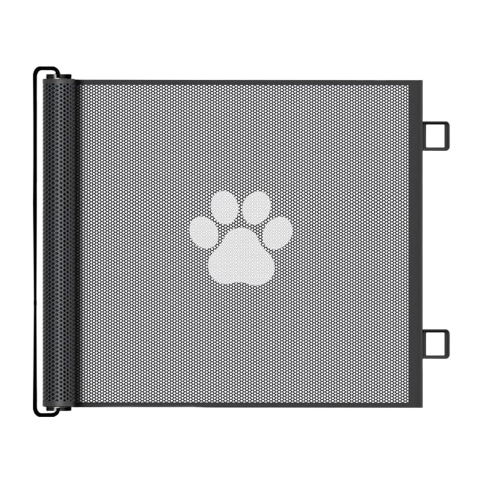 Retractable Baby Gate, Mesh Pet Barrier for Stairs and Doorways, 110x78cm Indoor/Outdoor Safety Fence