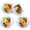 4 x 76mm Porsche Wheel Center Hub Caps Silver 4