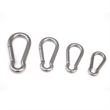 Karabinerhaken 304 Edelstahl M4-M7 SpringSnap Haken Keychain Quick Link Lock Schnalle für Outdoor Anwendungen