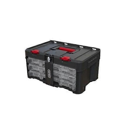 Toolbox - Keter - 37.1L - Transparent Organizers - Folding Handle