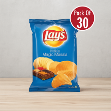 Lay's Magic Masala Crisps – 50g  30 (Pack of 30 | Spicy Flavoured Potato Chips)