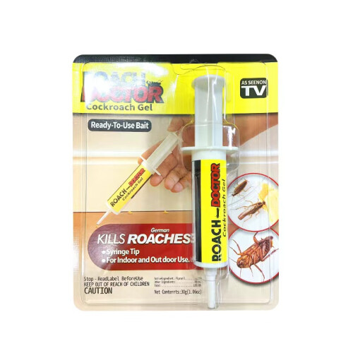Roach Killing Gel with Syringe Applicator for Indoor Use, 1Pcs